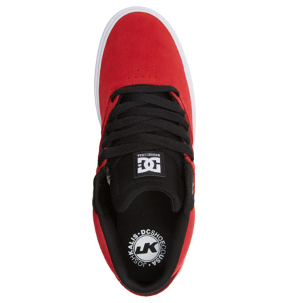 dc shoes black and red