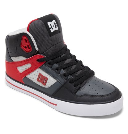 red high top dc shoes