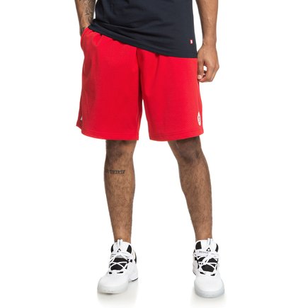 Mesh Basketball Short Voor Heren Red Dc Shoes dc shoes kopen in de aanbieding