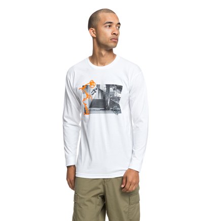 Evan Wall Ride Longsleeve T Shirt Voor Heren White Dc Shoes dc shoes kopen in de aanbieding Evan Wall Ride Longsleeve T Shirt Voor Heren White Dc Shoes dc shoes kopen in de aanbieding