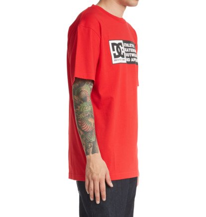 Buy DCS ONLINE Unisex L-Face T-Shirt Red Half Sleeve Cotton Tshirts  Size,Small at