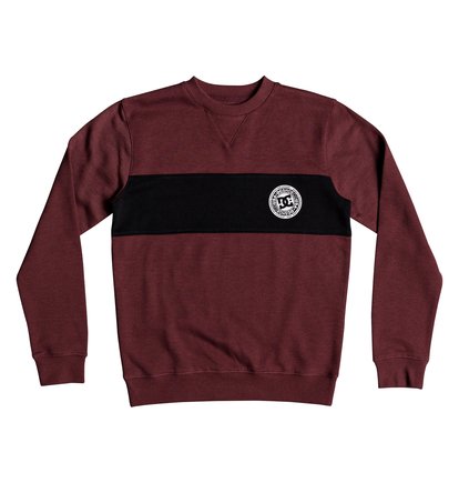 Rebel Block Sweatshirt Voor Jongens 8 16 Red Dc Shoes dc shoes kopen in de aanbieding