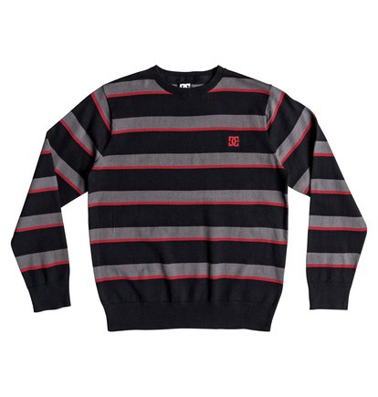 Sabotage Stripe Trui Voor Jongens 8 16 Black Dc Shoes dc shoes kopen in de aanbieding