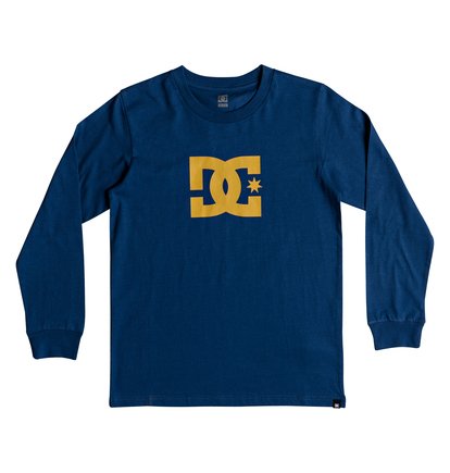 Star Longsleeve T Shirt Voor Jongens 8 16 Blue Dc Shoes dc shoes kopen in de aanbieding