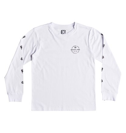 Worldwide Flag Longsleeve T Shirt Voor Jongens 8 16 White Dc Shoes dc shoes kopen in de aanbieding