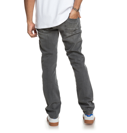 STRAIGHT FIT JEANS - Mid-gray