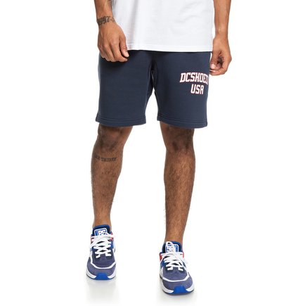 Glenridge Short Van Joggingstof Voor Heren Blue Dc Shoes dc shoes kopen in de aanbieding