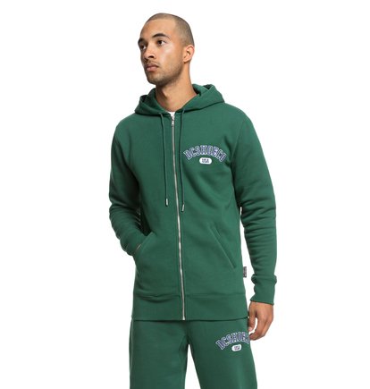 Glenridge Hoodie Met Rits Voor Heren Green Dc Shoes dc shoes kopen in de aanbieding