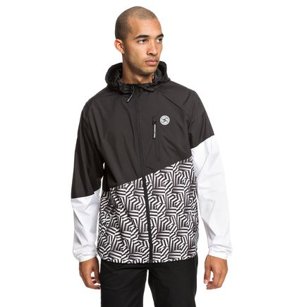 Dazzle Dagup Waterbestendig Windbreaker Met Capuchon Voor Heren Black Dc Shoes dc shoes kopen in de aanbieding