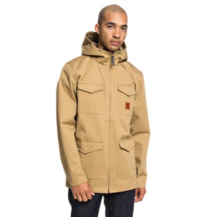 Mastaford Waterbestendig Fieldjack Met Capuchon Voor Heren Brown Dc Shoes dc shoes kopen in de aanbieding