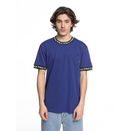 Dunbar T Shirt Met Borstzak Voor Heren Blue Dc Shoes dc shoes kopen in de aanbieding
