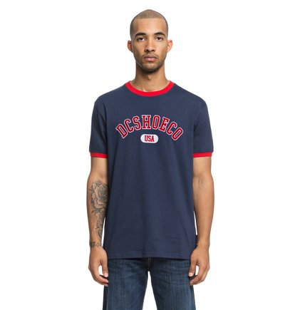 Glenridge T Shirt Voor Heren Blue Dc Shoes dc shoes kopen in de aanbieding