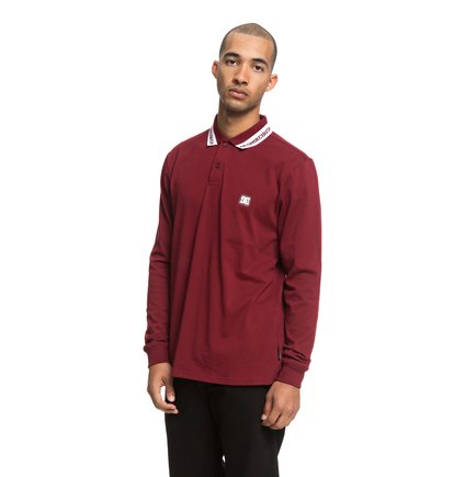DC Shoes Mens Shoes Brookings Long Sleeve Polo Shirt Edykt03425