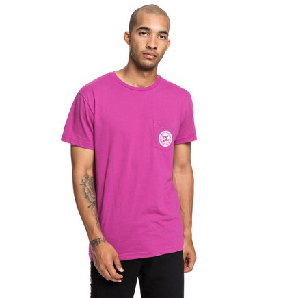 Basic T Shirt Voor Heren Pink Dc Shoes dc shoes kopen in de aanbieding