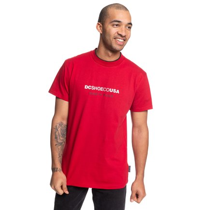 Pickens T Shirt Voor Heren Red Dc Shoes dc shoes kopen in de aanbieding