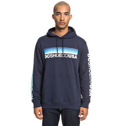 Flag Nine Four Hoodie Voor Heren Blue Dc Shoes dc shoes kopen in de aanbieding