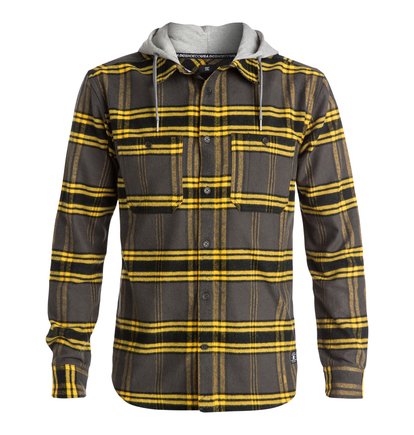 yellow flannel with hood