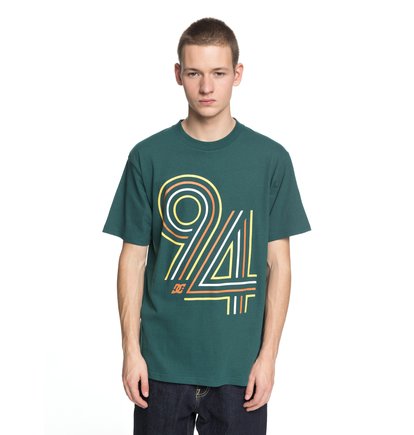 Cycle Line T Shirt Voor Heren Green Dc Shoes dc shoes kopen in de aanbieding