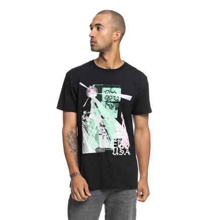 Nyc T Shirt Voor Heren Black Dc Shoes dc shoes kopen in de aanbieding