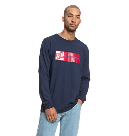 Swaze Longsleeve T Shirt Voor Heren Blue Dc Shoes dc shoes kopen in de aanbieding