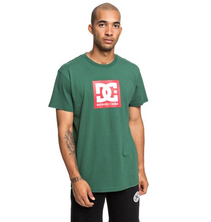 Square Star T Shirt Voor Heren Green Dc Shoes dc shoes kopen in de aanbieding