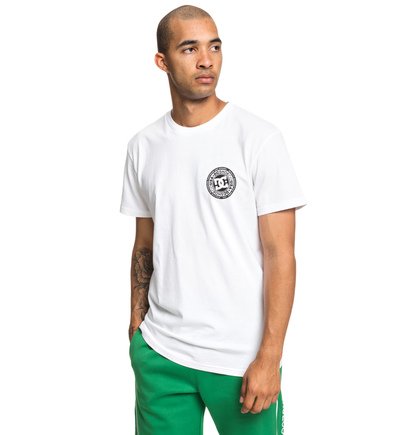 Circle Star T Shirt Voor Heren White Dc Shoes dc shoes kopen in de aanbieding