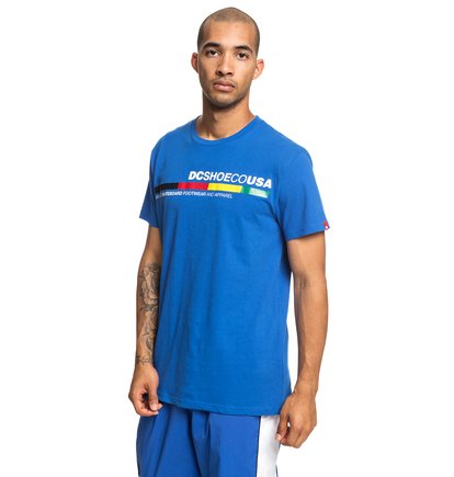 4Stripe T Shirt Voor Heren Blue Dc Shoes dc shoes kopen in de aanbieding