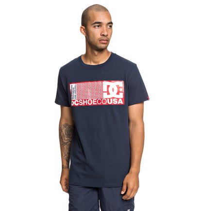 Pill Scribe T Shirt Voor Heren Blue Dc Shoes dc shoes kopen in de aanbieding