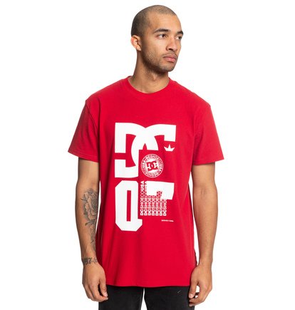 Namso T Shirt Voor Heren Red Dc Shoes dc shoes kopen in de aanbieding