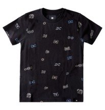 dcshoes, Детская футболка Wild Style 8-16, BLACK DITZY MULTI (xkbw) Wild Style - Short Sleeve T-Shirt for Boys 8-16 ADBKT03023