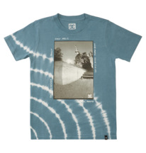 dcshoes, Blabac Kalis Love - Short Sleeve T-Shirt for Boys, FADED DENIM/ WHITE TIE DYE (xbwb) Blabac Kalis Love - Short Sleeve T-Shirt for Boys ADBKT03026