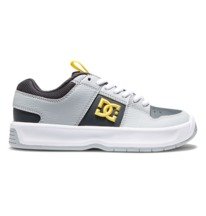dcshoes, Детские кроссовки Lynx Zero, GREY/GREY/WHITE (xssw) Lynx Zero - Leather Shoes for Kids ADBS100269