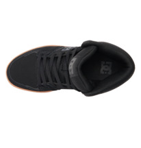 dcshoes, Kids' DC Cure High-Top Shoes, BLACK/GUM (bgm) DC Cure - High-Top Leather Skate Shoes for Boys ADBS700089