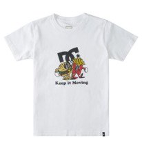 dcshoes, Детская футболка Foodies 8-16, WHITE (wbb0) Foodies - Short Sleeve T-Shirt for Boys 8-16 ADBZT03192