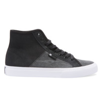 dcshoes, Manual - Zapatillas de cuero altas para Hombre, BLACK WASH (bw8) Manual - High-Top Leather Shoes for Men ADYS300675