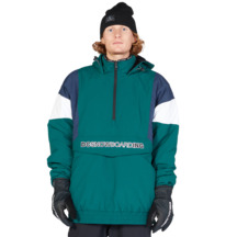 dcshoes, Men's Transition Reversible Insulated Snowboard Anorak Jacket, BOTANICAL GARDEN (gze0) Transition Rev Anorak 2022 - Reversible Technical Snow Jacket for Men ADYTJ03051