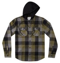 Ruckus Ed - Long Sleeve Hooded Shirt for Men  ADYWT03093