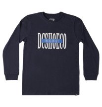 dcshoes, Youth Dimensions Long Sleeve T Shirt, NAVY BLAZER (byj0) DIMENSIONS BOY LS UDBZT03312