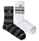 DC Stripe 2 Pack - Crew Socks for Men  ADYAA03142