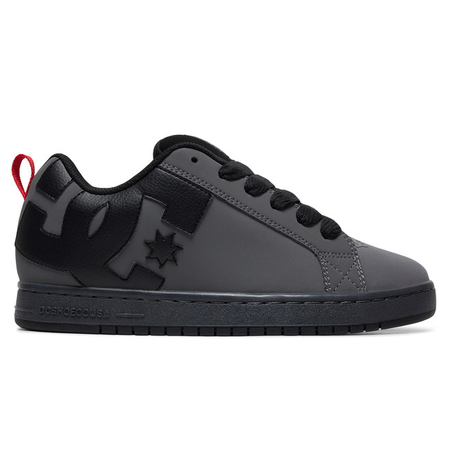 dcshoes, Court Graffik Shoes, GREY/BLACK/RED (xskr) 0 Court Graffik Shoes Grey 300529 DC Shoes