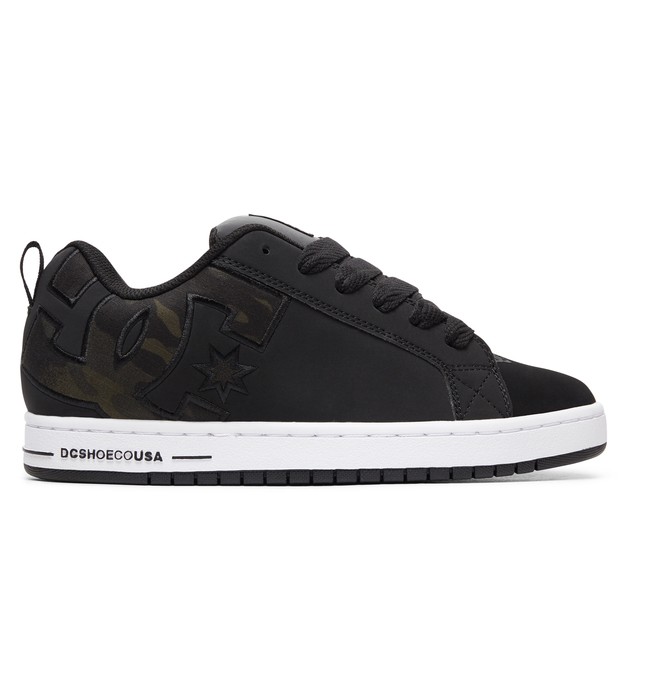 dcshoes, Court Graffik SE - Baskets pour Homme, BLACK CAMO (blo) 0 Court Graffik SE - Baskets pour Homme Noir 300927 DC Shoes