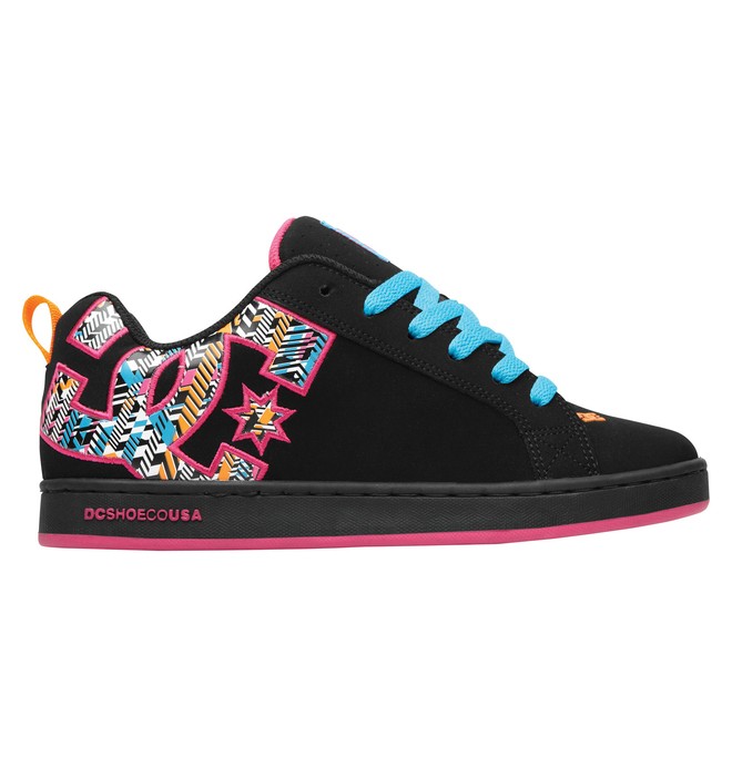 dcshoes, Court Graffik SE - Chaussures basses, BLACK/CRAZY PINK/TUR (bpq) 0 Court Graffik SE - Chaussures basses 301043 DC Shoes