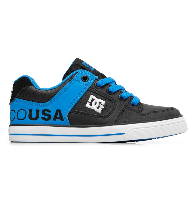 dcshoes, Pure - Low-Top Shoes, BLACK/BLUE ATOLL (b12) 0 Pure - Low-Top Shoes 301069A DC Shoes