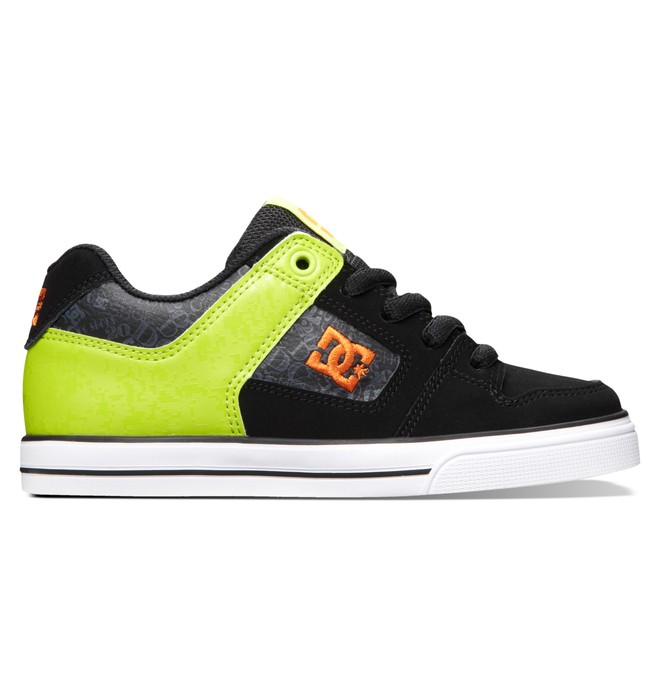 dcshoes, Niños 4-7 Zapato Pure SE, BLACK/GREEN PRINT (0bg) 0 Niños 4-7 Zapato Pure SE 301344A DC Shoes