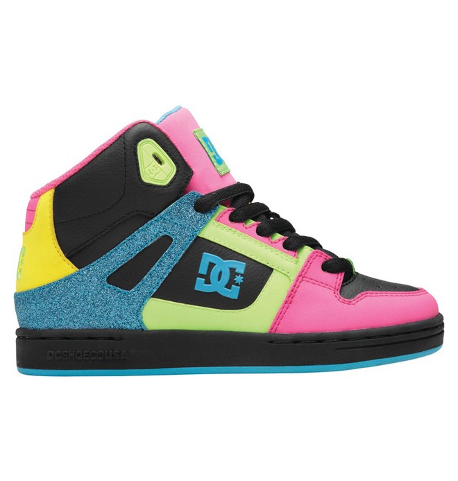 dcshoes, Rebound - Chaussures montantes, BLACK/TURQUOISE (btu) 0 Rebound - Chaussures montantes 302676B DC Shoes