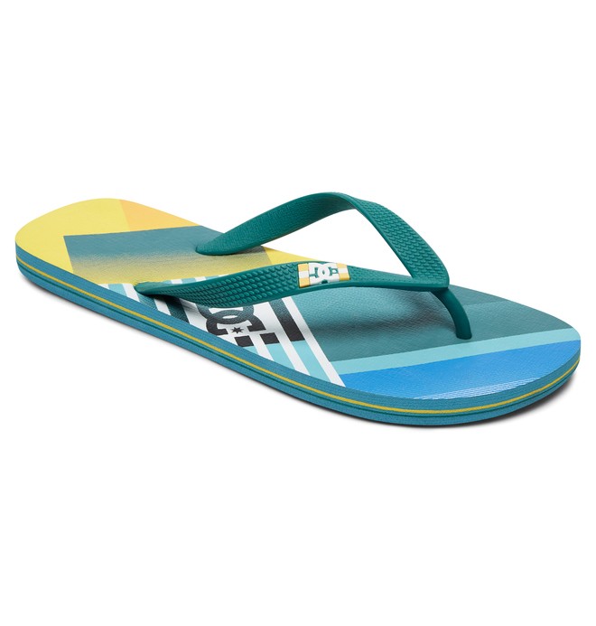 dcshoes, Spray Graffik - Flip-Flops, AQUAMARINE (aqr) 0 Spray Graffik - Flip-Flops Blue 303276 DC Shoes