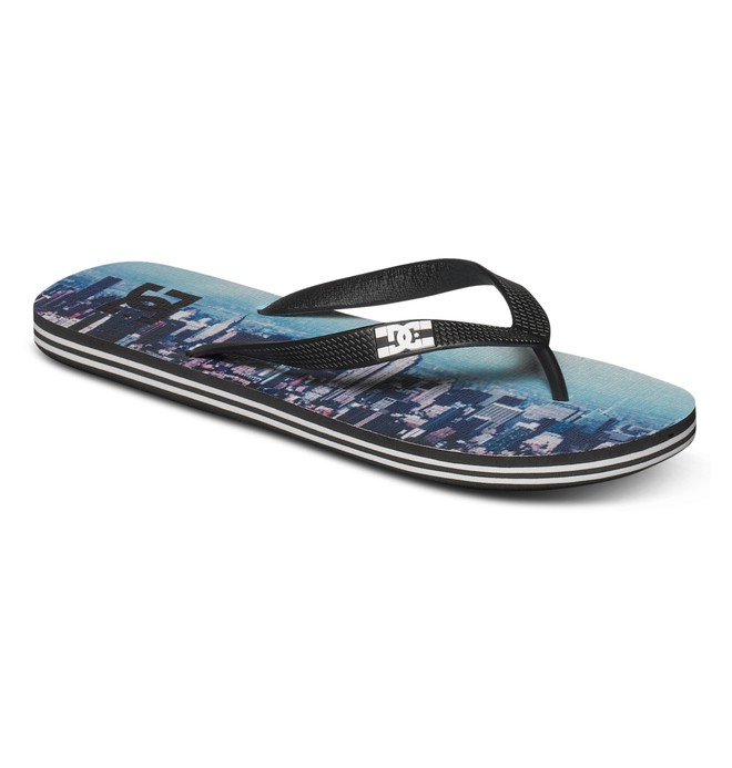 dcshoes, Spray Graffik - Tongs pour Homme, BLUE HAZE (bhz) 0 Spray Graffik - Tongs pour Homme Bleu 303276 DC Shoes