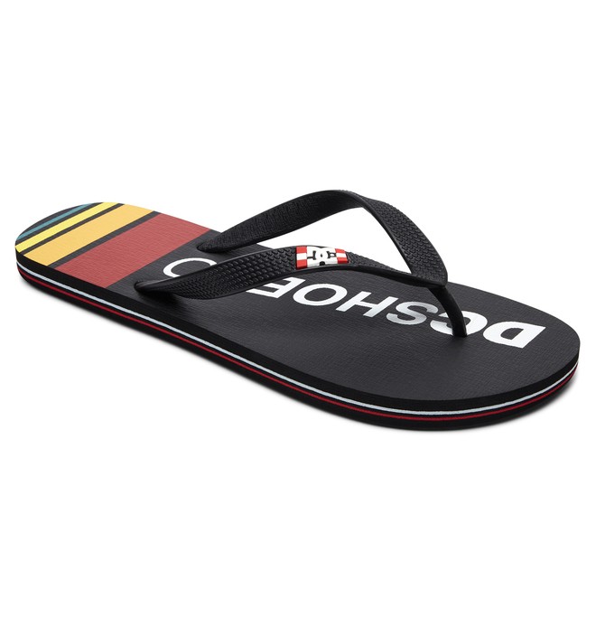 dcshoes, Spray Graffik - Tongs pour Homme, BLACK/RED/YELLOW (xkry) 0 Spray Graffik - Tongs pour Homme Multicouleurs 303276 DC Shoes