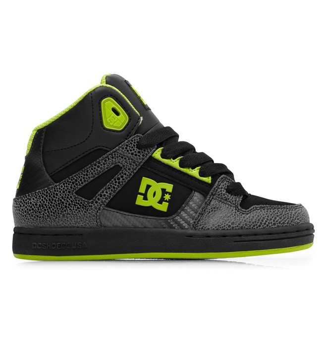 dcshoes, Rebound SE - Zapatillas de corte alto, BLACK/GREEN FLASH (0gf) 0 Rebound SE - Zapatillas de corte alto 303310B DC Shoes