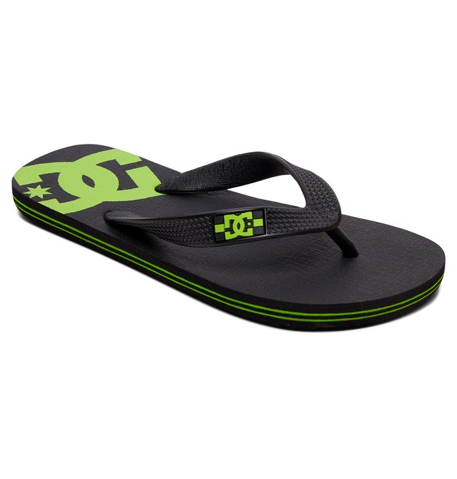 dcshoes, Spray - Flip-Flops, BLACK/LIME GREEN (bl4) 0 Spray - Flip-Flops Black 303387 DC Shoes